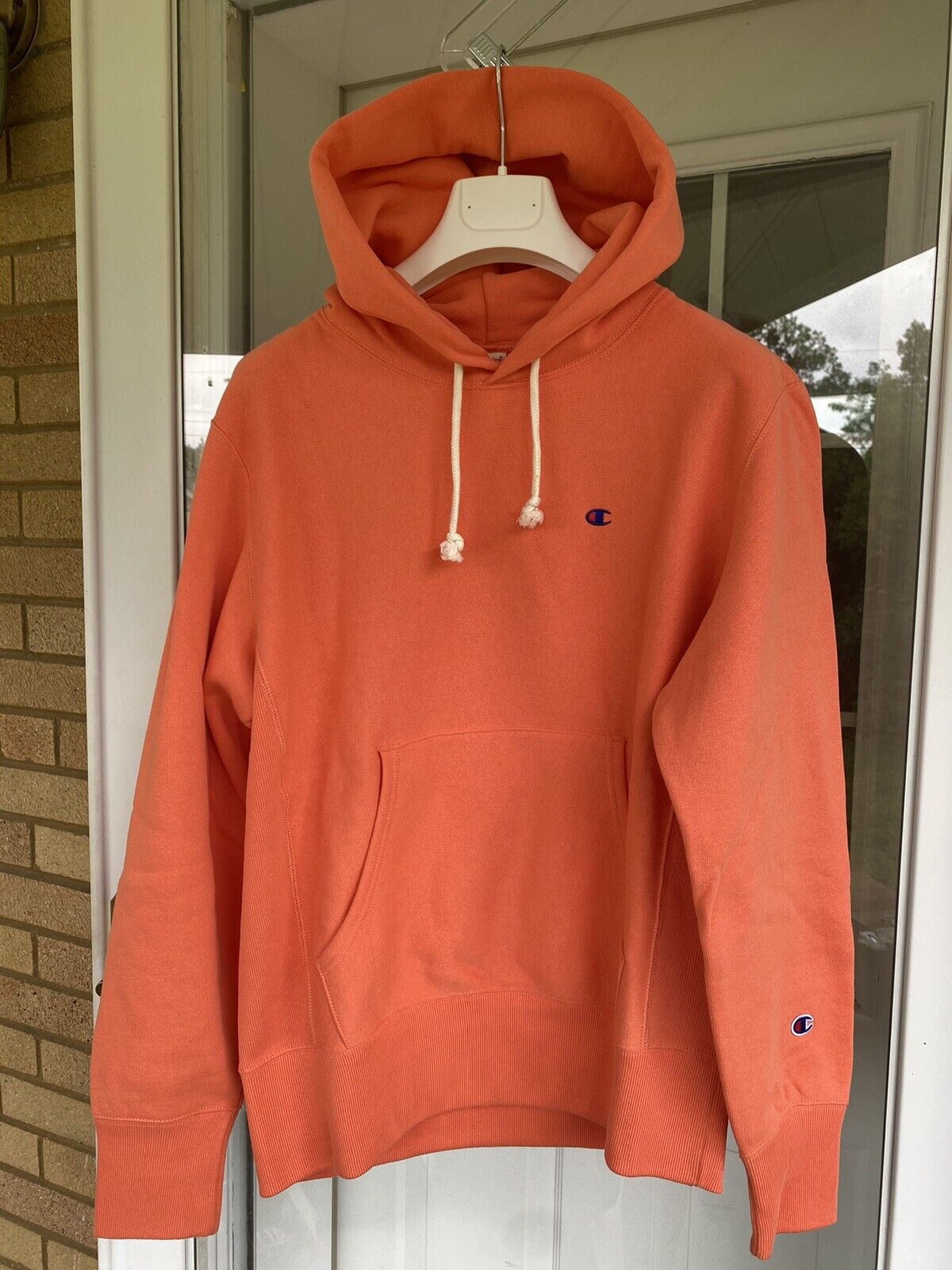 uudgrundelig papir flaske END. X Champion Reverse Weave Terry Pullover Hoodie Peach Size Large $120 |  eBay