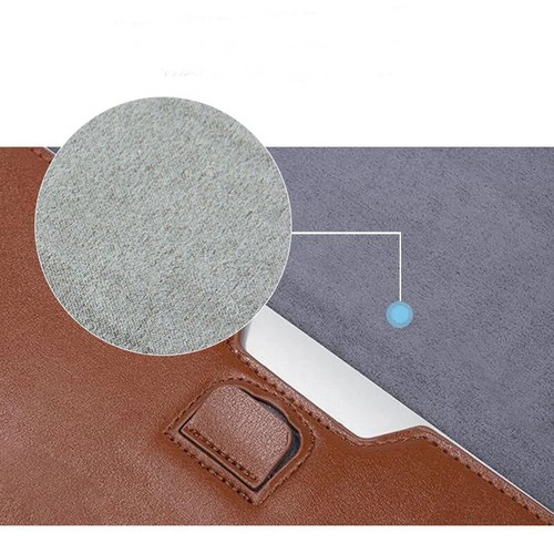 Leather Laptop Sleeve Bag Case Cover For MacBook Air 11 12 13 Pro 13 15 Retina - Picture 7 of 27