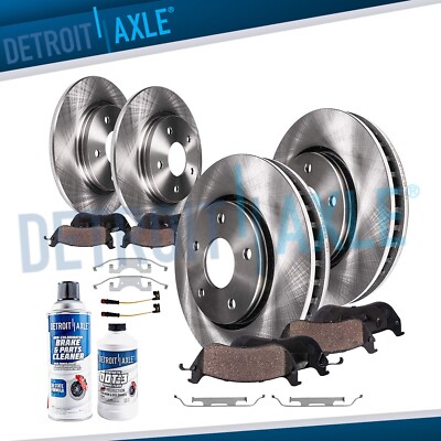 Front and Rear Disc Rotors Ceramic Brake Pads for ML320 ML350 ML450 ML500 R320