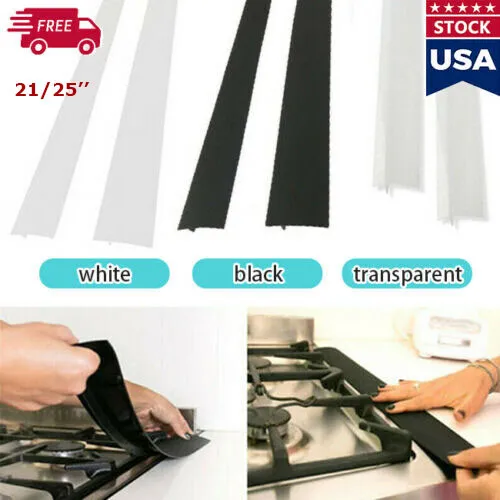 Kitchen Silicone Stove Counter Gap Cover Oven Guard Spill Seal Slit Filler  Tool