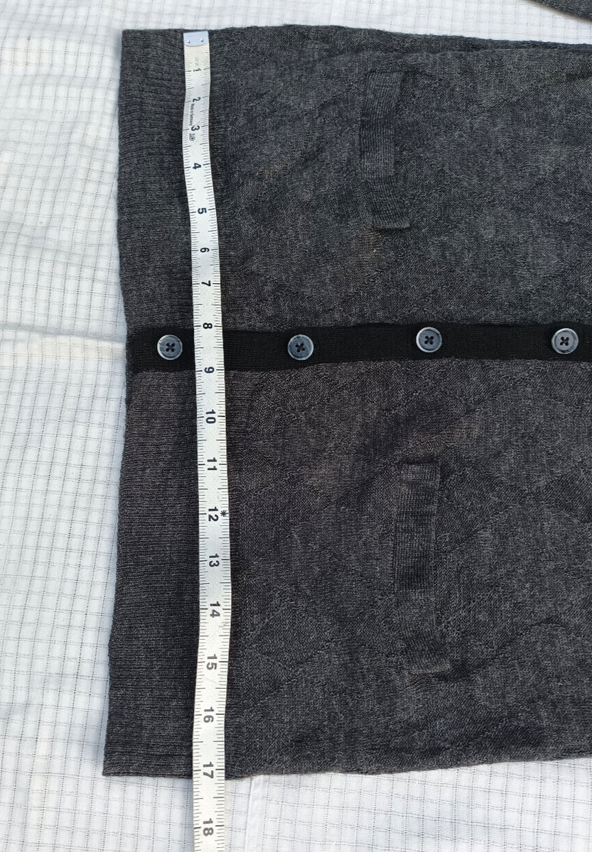 Semantic Design Japan Diamond Deep Gray Cardigan Sz M | eBay