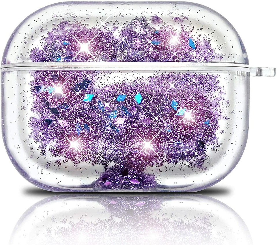 Galaxy Wireless Glitter Waterfall Case for AirPods Pro Protective Case ...