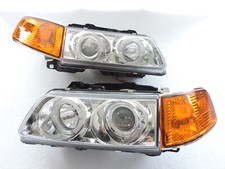 1990-1991 Honda Crx Sir Cr-x Projector Led Headlights Leftright Amber Corner