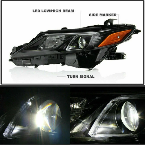 LED Headlights Fit 2018 2019 2020 2021-2024 Toyota Camry L LE SE Headlamps LH+RH - Picture 14 of 23