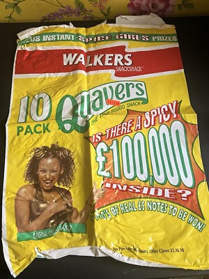 Spice Girls 1997 Mel B / Scary 10 Pack Multipack Walkers Quavers Empty Packet