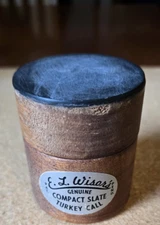 E.L. Wisor’s Compact Slate. Turkey Call Striker. Nice patina; excellent; works