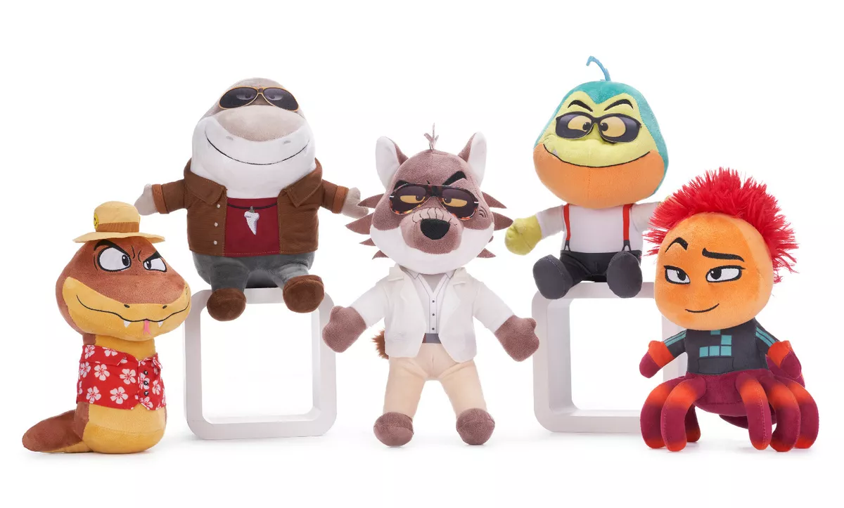 NEW OFFICIAL 10 DREAMWORKS BAD GUYS PLUSH SOFT TOYS