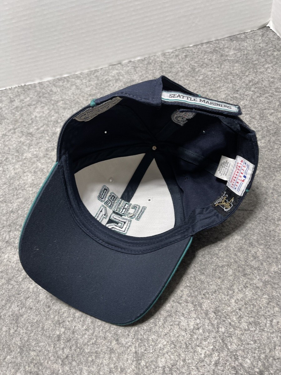 ウェア DREW PEARSON SEATLE MARINERS ICHIRO CAP ICHIRO #51 Seattle Mariners Blue White CLEANED Hat Cap MLB