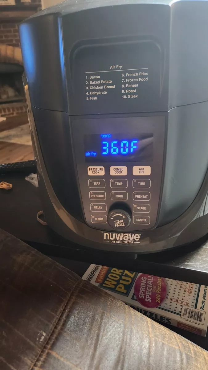  Nuwave Duet Air Fryer and Pressure Cooker Combo with