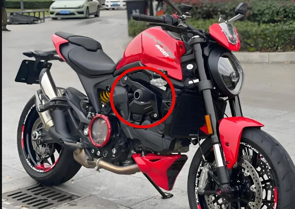 Protector de choque de carenado de motor deslizante de cuadro para Ducati Monster 950 937 21- Foto 3 de 4