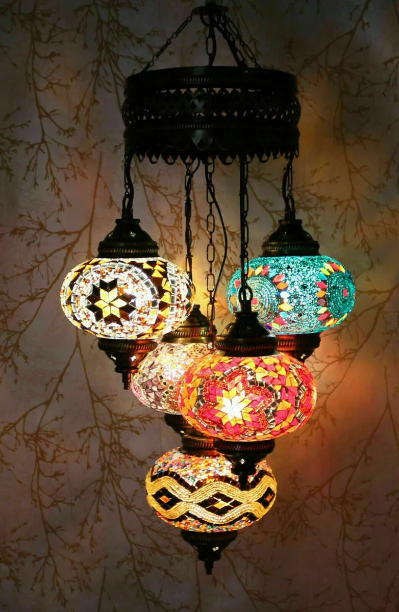 Moroccan glass pendant light deals