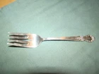 INTERNATIONAL BROCADE STERLING SILVER SALAD FORK NO MONOGRAM