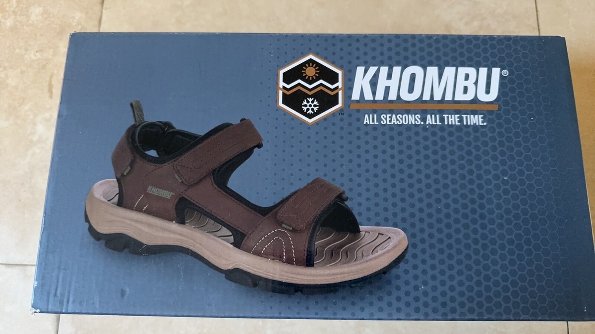Khombu Brown Windsor Cushioned Footbed Strap Sandals Men\'s Size 12 NWT Khombu Brown Windsor Lightweight Strap Cushioned Footbed  main image 3