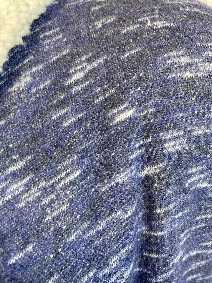 Sudadera polar envolvente azul té verde para mujer talla S Foto 3 de 4