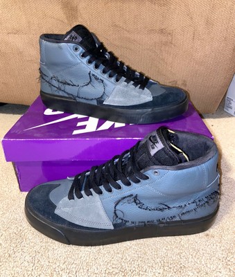 Nike Sb Zoom Blazer Mid Edge Iron Grey Size 11 Used W Box Excellent Cond Ebay