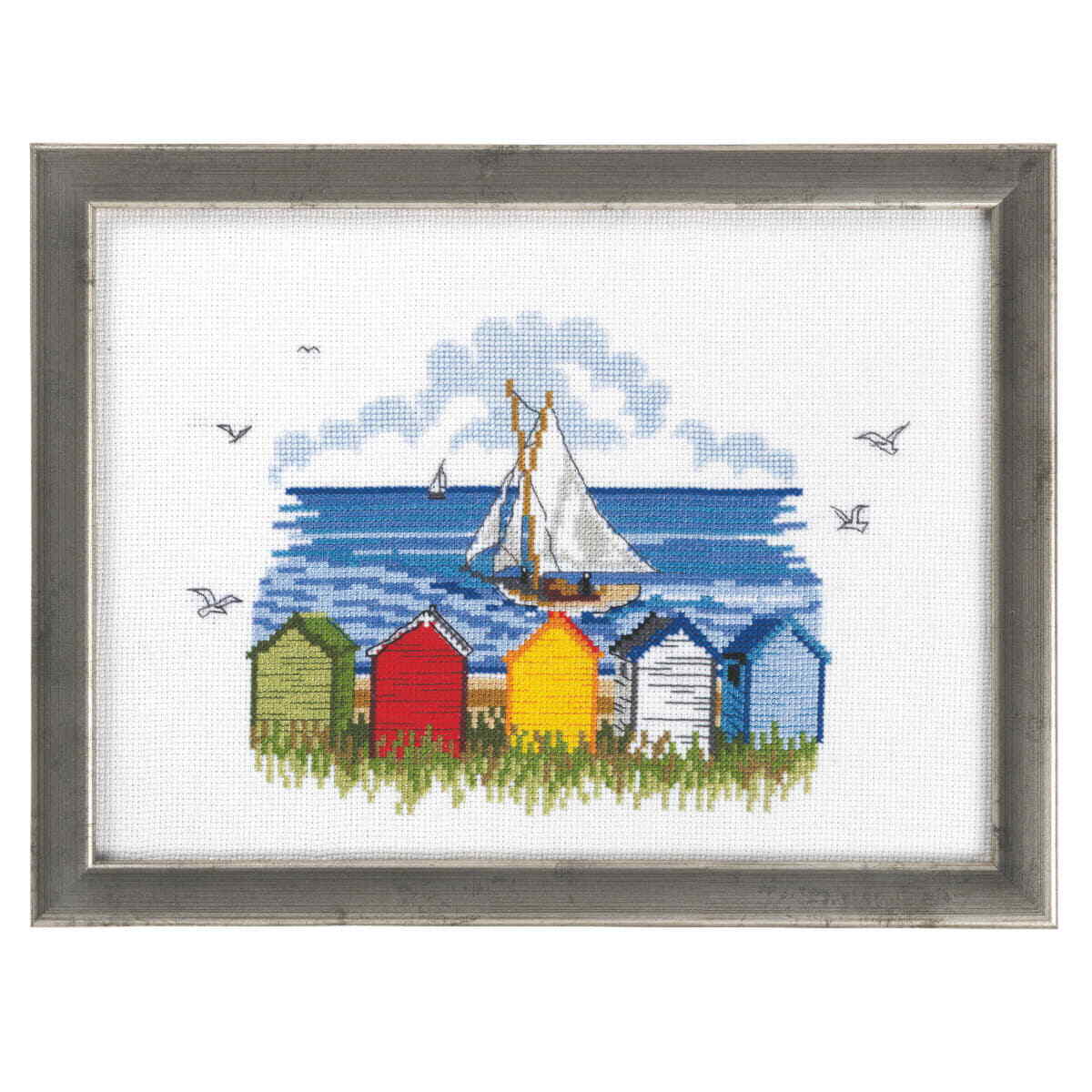 Permin counted cross stitch kit ""Vessels II"", 21x29cm, DIY, 92-8121