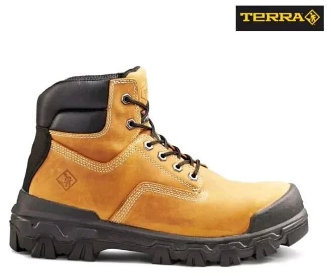 Size 14 - Terra Men's 6-Inch Sentry Composite Toe Work Boots (TR0A4NQEFWE) Brown - Image 2 of 4