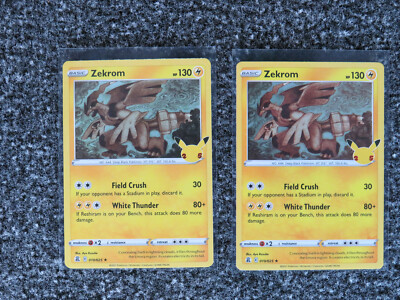 【2月】クロム Pokemon: Zekrom Celebrations (x2) | eBay