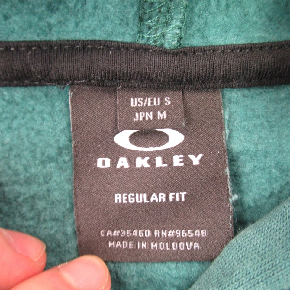 Oakley Hoodie Mens Small Long Sleeve Pockets Standard Casual Hood Green - Image 4 of 4