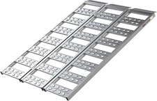 ® 69” Tri-Fold Ramp, High-Strength Extruded Aluminum, 2200 Lb. Load Capacity, Sp