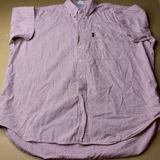 Chaps Ralph Lauren Men's Checkered Shirt Long Sleeve Button Down Size XL