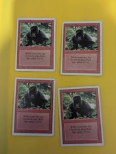 Kird Ape. Playset revised  Magic the Gathering 4 Card.