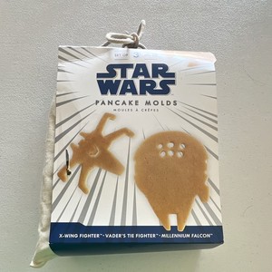 Star Wars Pancake Mold Set 3-Pack Metal Non-Stick w/ Handles 6 Holes 8in