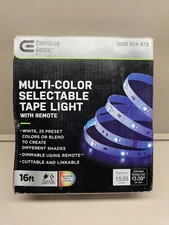 NEW Commercial Electric 16ft. Multi-color Selectable Tape Light&Remote, C423510