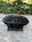 Vtg Lodge Sportsman’s cast iron grill (L410) Hibatchi Charcoal grill made in USA