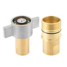 1” NPT Wet-Line Wing Nut Hydraulic Quick Disconnect Coupler/Coupling Set