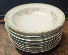 Lot of 8 Vintage Crown China Japan 5 1/2" fruit bowls