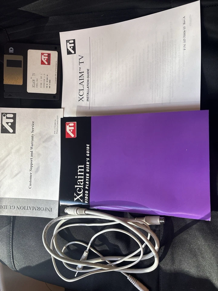 Sintonizador externo de TV ATI Xclaim para Mac OS | Cabos, manual, disquete incluído - Imagem 4 de 4