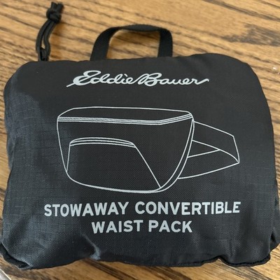 Eddie Bauer Convertible, Stowaway Ribstop Waist Pack Packable Fanny Pack
