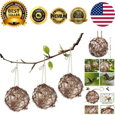 3PCS Globe Hummingbird Nesting Material Holder, Set of 3, Bird Lover Gift, In...