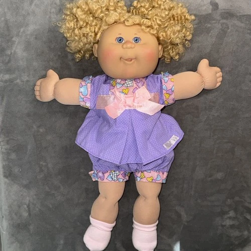 Cabbage Patch Kids 2004 Play Along Edition PA-7 Blond Curly Hair Blue Eyes *READ