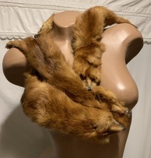 Vintage Genuine Fox Fur Heimann s Lima Neck Wrap Stole 1940 s Hollywood Glamor