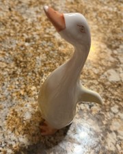 Herend Hungary Hand Painted Porcelain Goose G...