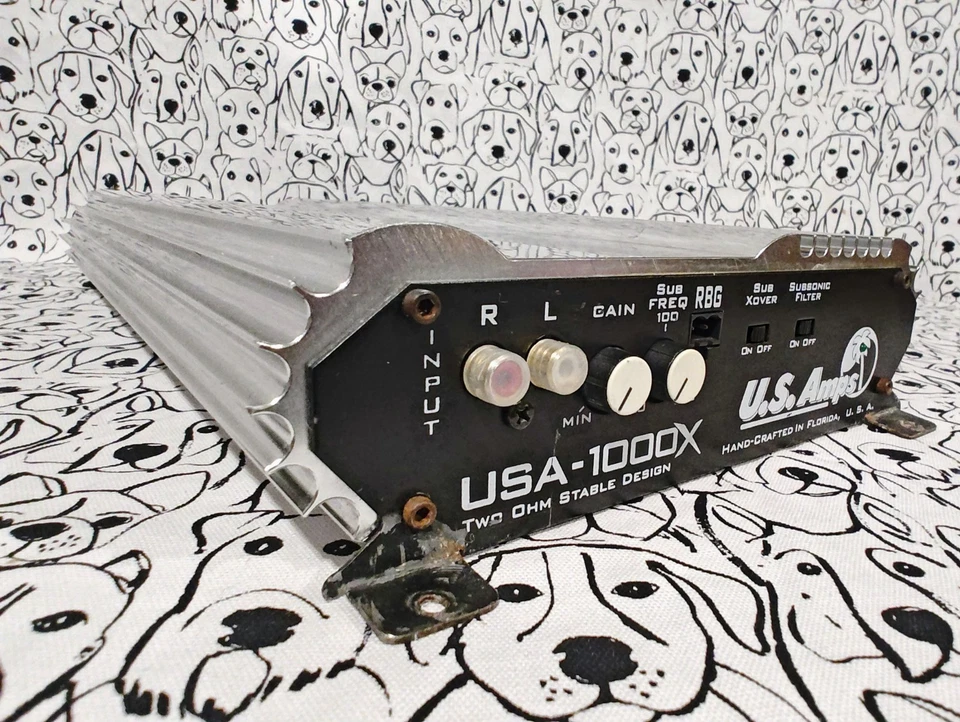 RARE US AMPS USA-1000X "JL" MADE IN USA FOR JL AUDIO SUBS SIGNED BY DIRK ECKER - Image 3 of 4