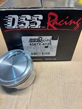 363 SBFFord Kaase P-38 Forged -22cc Dish Top DSS Racing GSX pistons. 4.125" Bore