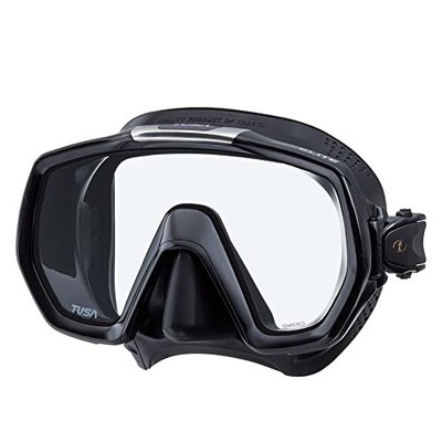 TUSA M-1003 Freedom Elite Scuba Diving Mask, Black/Black  Assorted Colors 