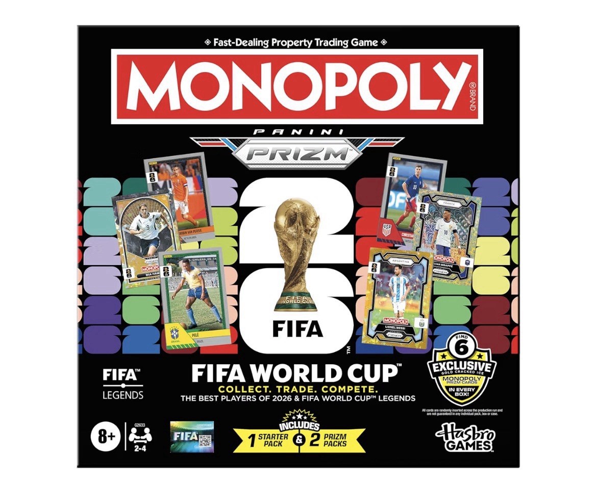 2026 Panini Prizm FIFA World Cup Monopoly Game:  2 Exclusive Prizm Trading Packs
