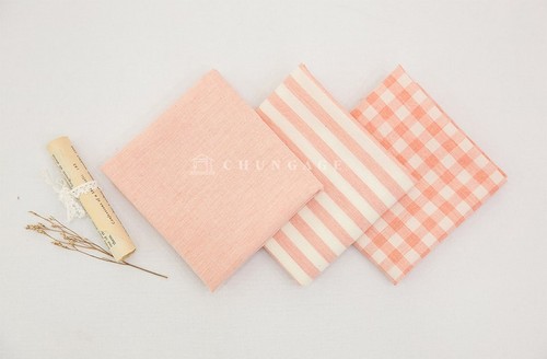 Dark pink Gingham Cotton Fabric Precuts Bundle Patchwork Quilting Scraps 8mm - Picture 2 of 6