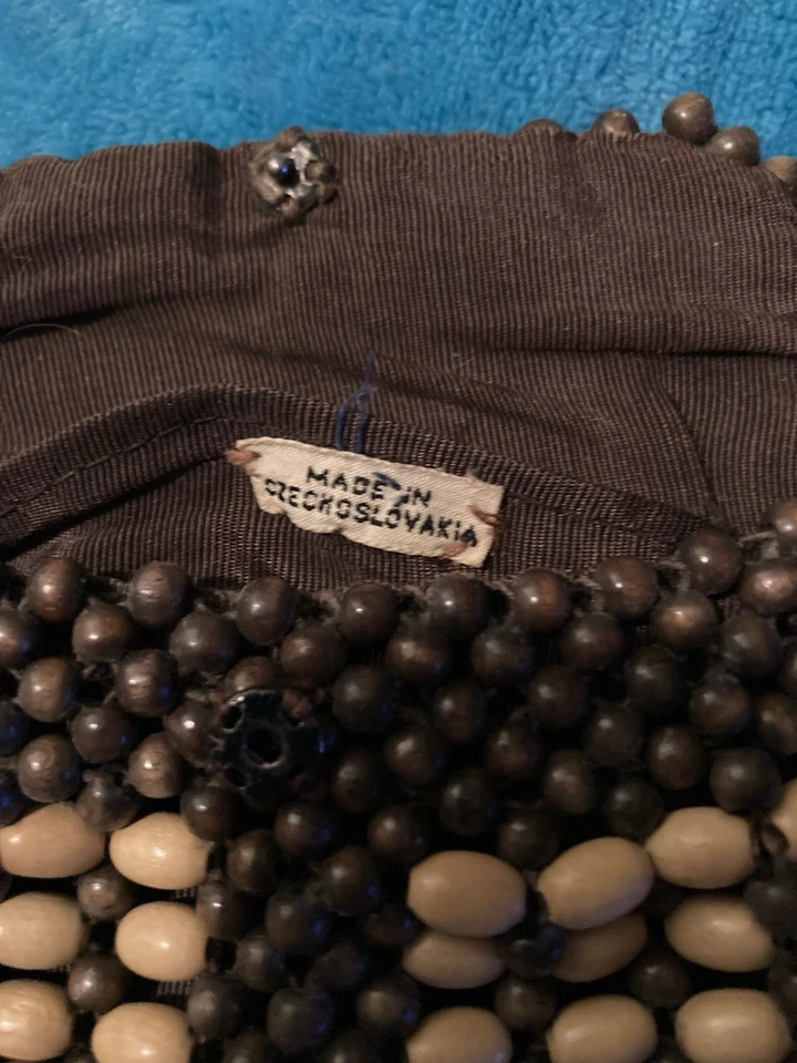 Vintage Beaded Purse “Made In  Czeckoslovakia” - Imagem 4 de 4