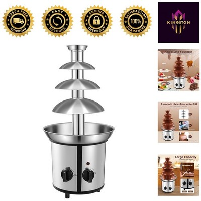 Elegant 4-Tier Chocolate Fountain   60.86 oz Capacity for Memorable Gatherings