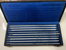 Vintage Lab Hydrometer 8-Piece Glass Specific Gravity Instruments in Case