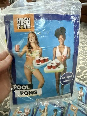 High Five Pool Pong Floating Beer Pong Game   Set of 2 Inflatables NEW Sealed