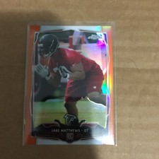  2014 Topps Chrome Orange Refractor #199 Jake Matthews RC