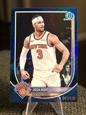 Josh Hart 2025-26 Bowman Chrome BLUE REPTILIAN REFRACTOR #/150 SP