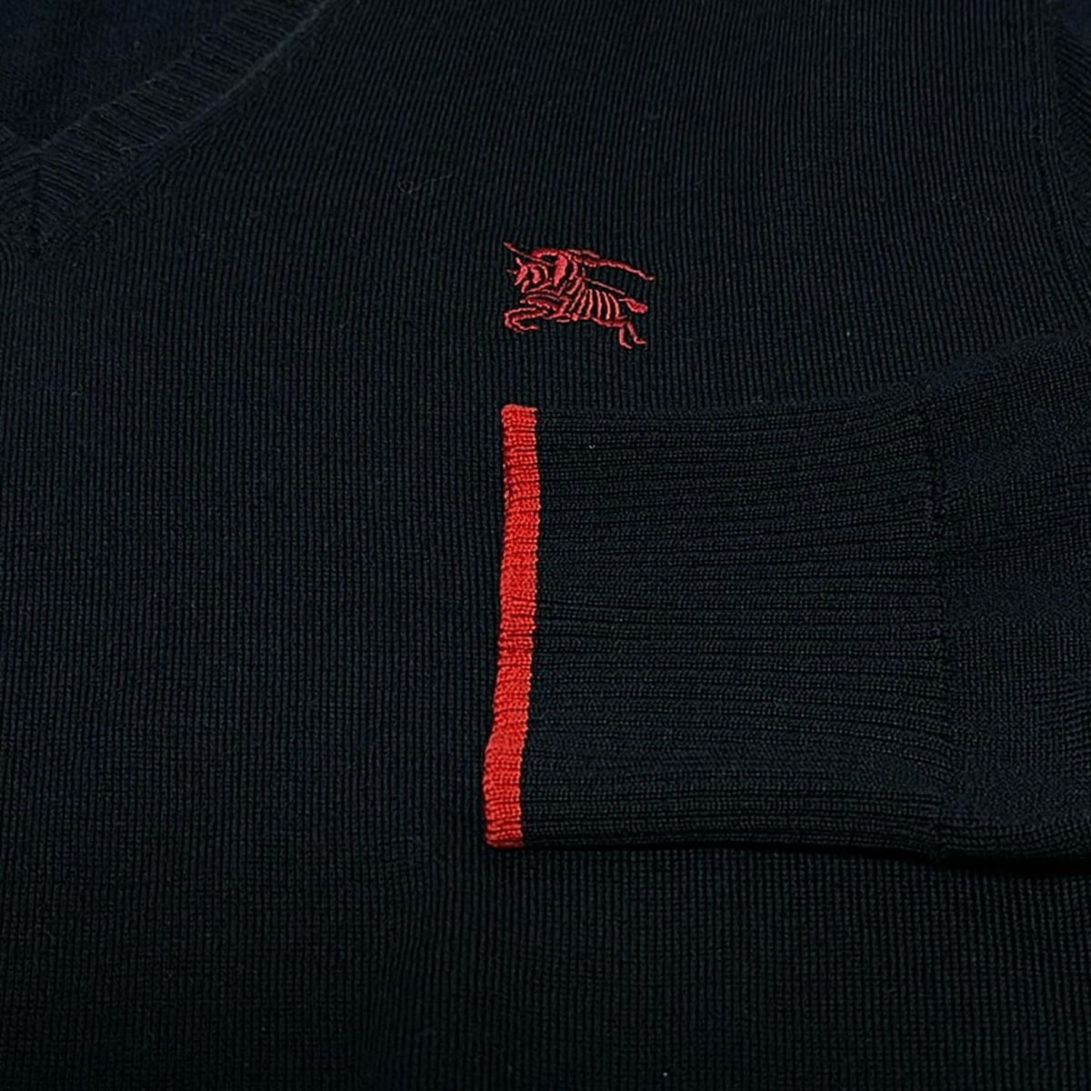 Auth Burberry Black Label - Dark Navy Red Men's Sweater | eBay