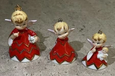 Vintage Holt Howard Geo Z. Lefton Naughty Sisters Angel Figurines 1956 Set 80112